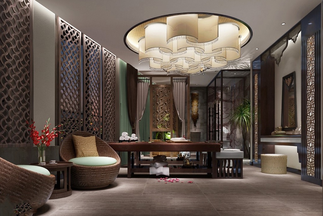 带朋友去浑南区SPA家庭式会所,装修奢侈简直惊叹